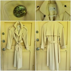 Vtg Jones New York Trench Coat